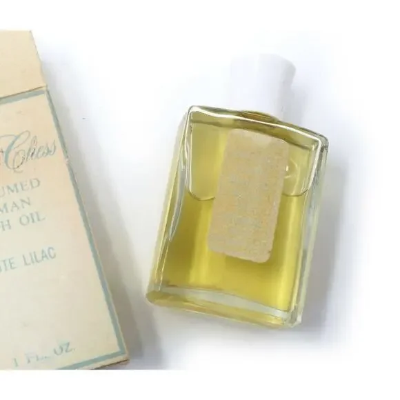 Vintage 1930s Mary Chess White Lilac Roman Bath Oil Original Box 1oz - Hey Viv - Picture 4 of 5